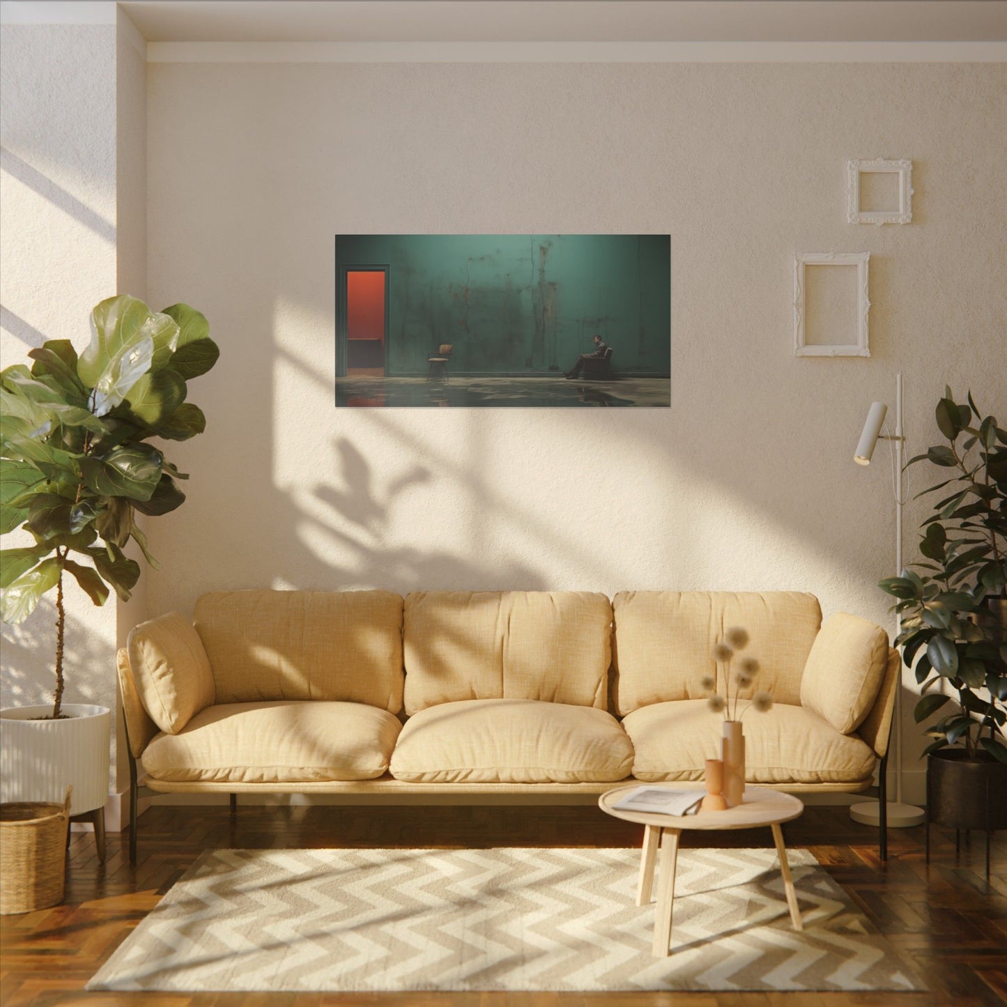 Serene Stillness Print Canvas - Modern Minimalist Wall Art for Home Decor