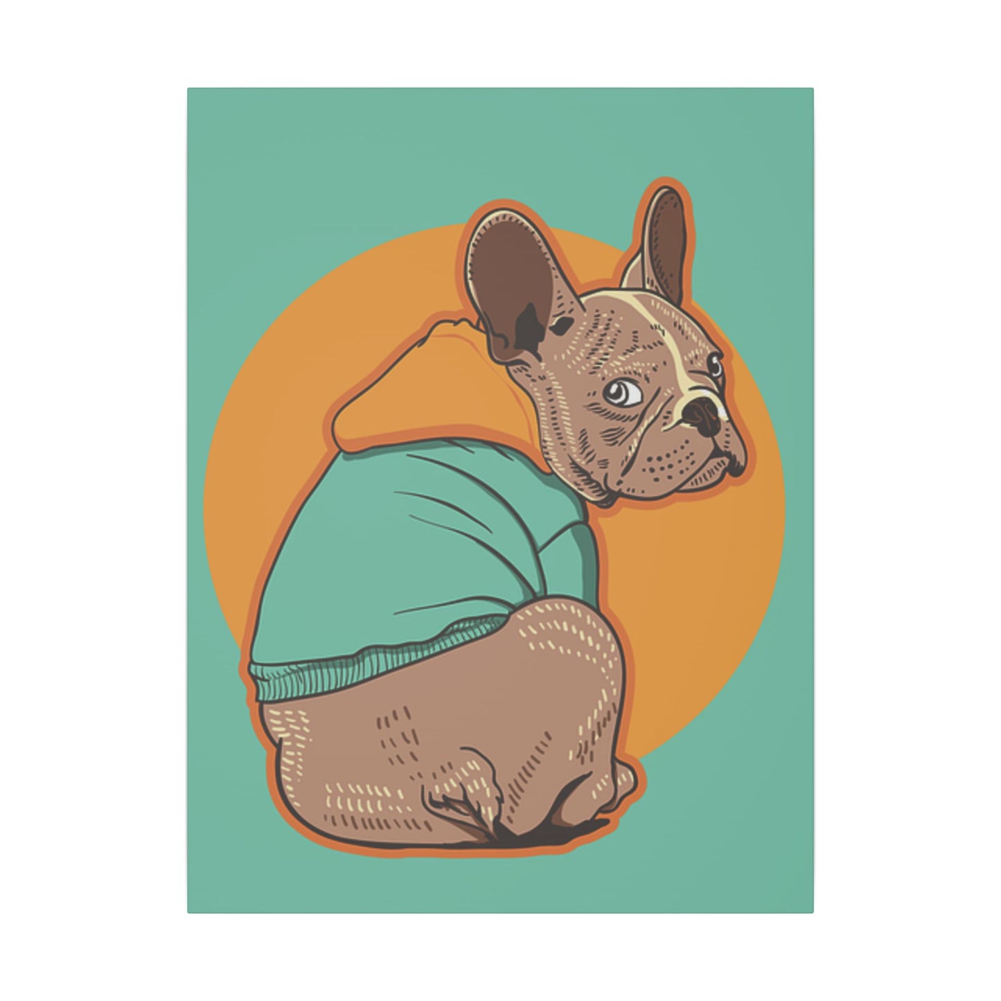 French Bulldog Print Canvas - Fun & Colorful Pet Art for Dog Lovers