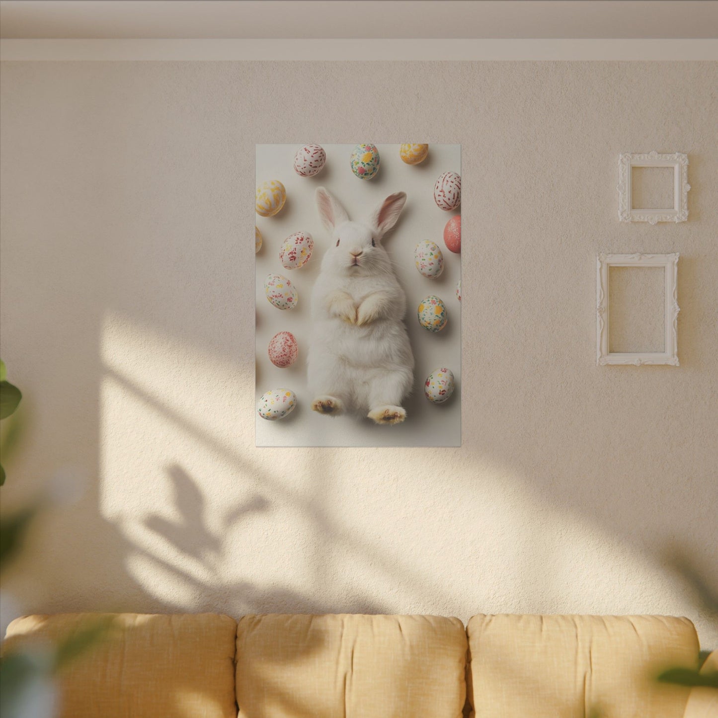 Whimsical Bunny Print Canvas - Perfect for Easter Decor