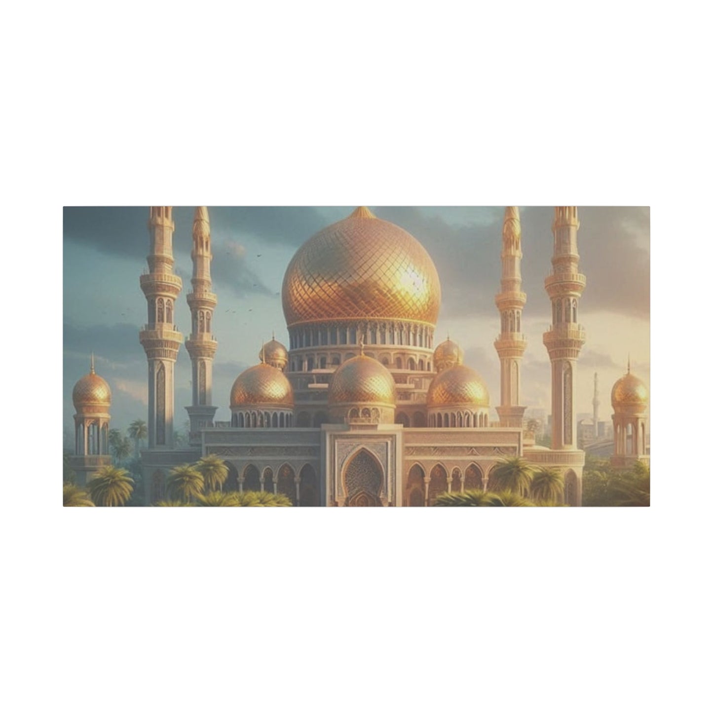 Golden Dome Canvas Print - Majestic Architectural Art