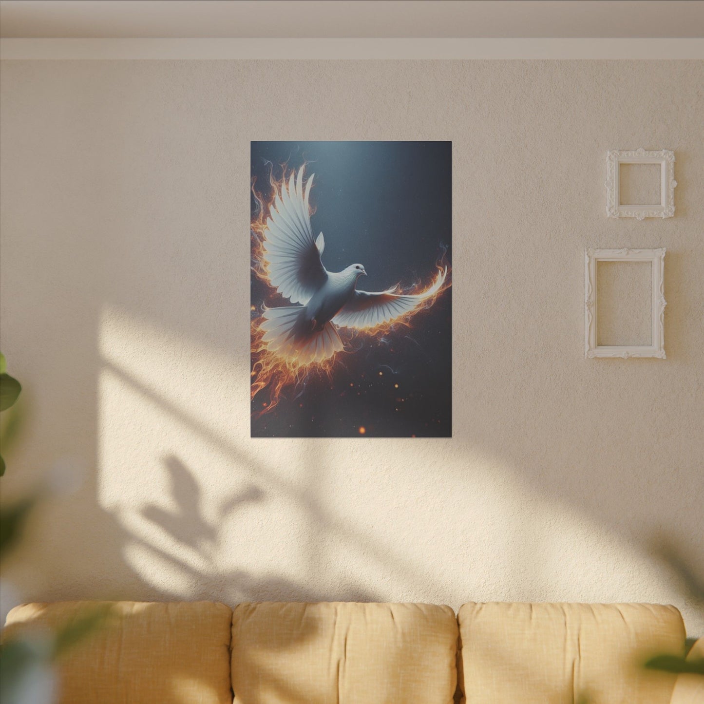 Flying Dove Canvas Art Print - Inspiring Wall Decor