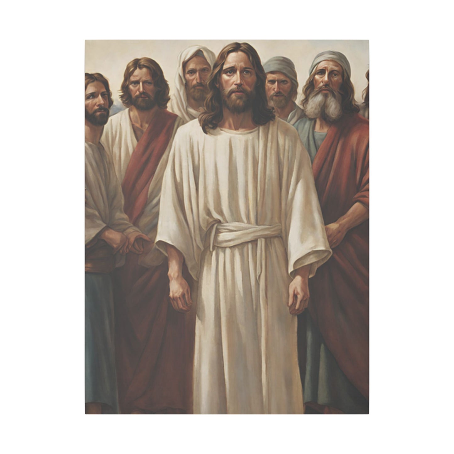 Religious Print Canvas - Jesus and Apostles Art