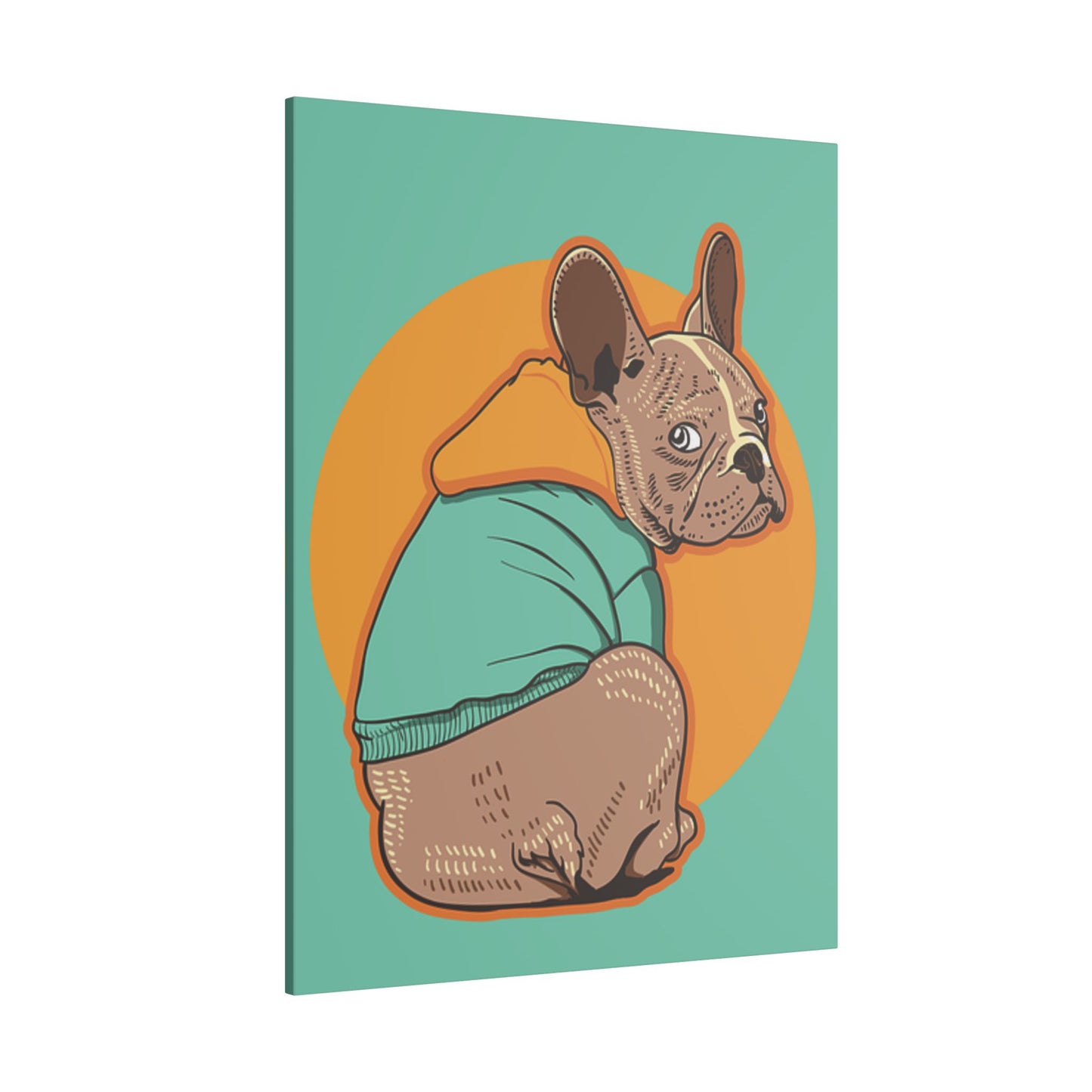 French Bulldog Print Canvas - Fun & Colorful Pet Art for Dog Lovers