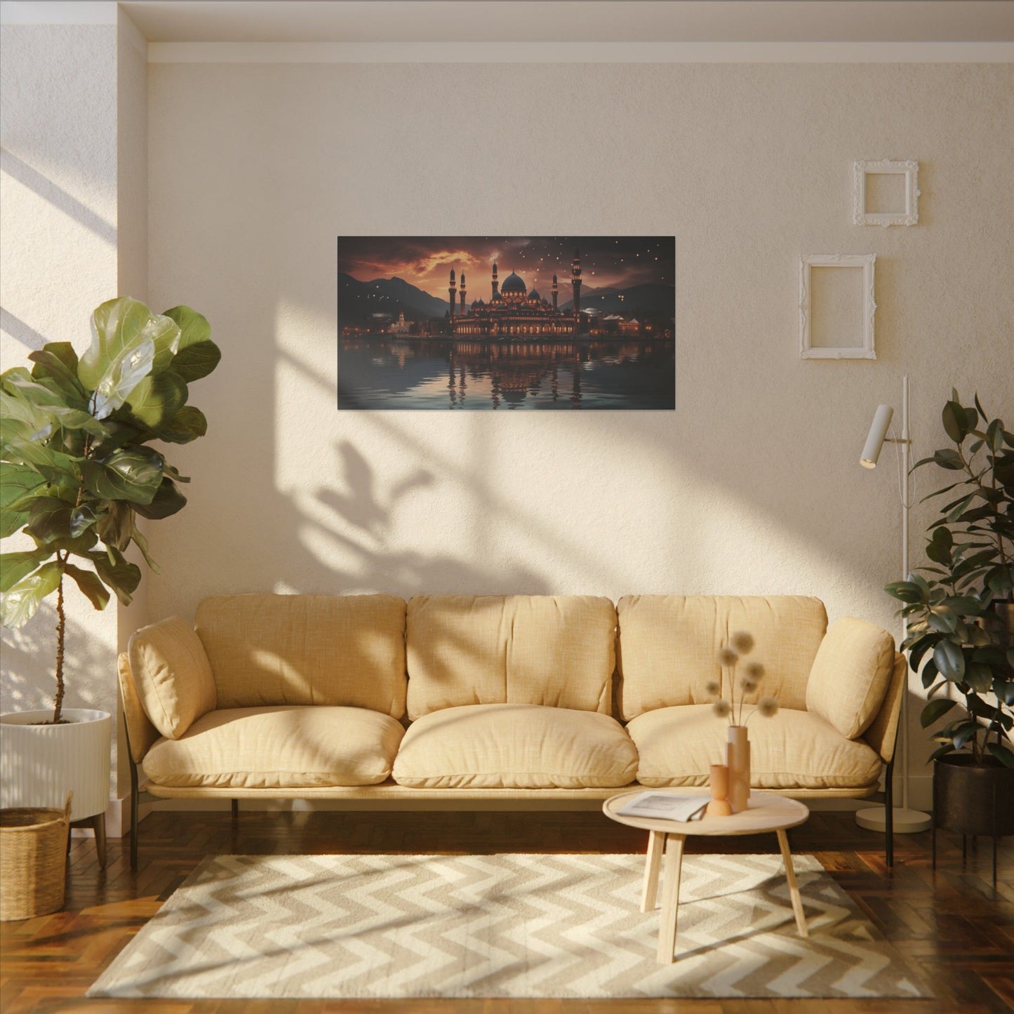 Serene Mosque  Print Canvas - Islamic Wall Art for Peaceful Home Decor