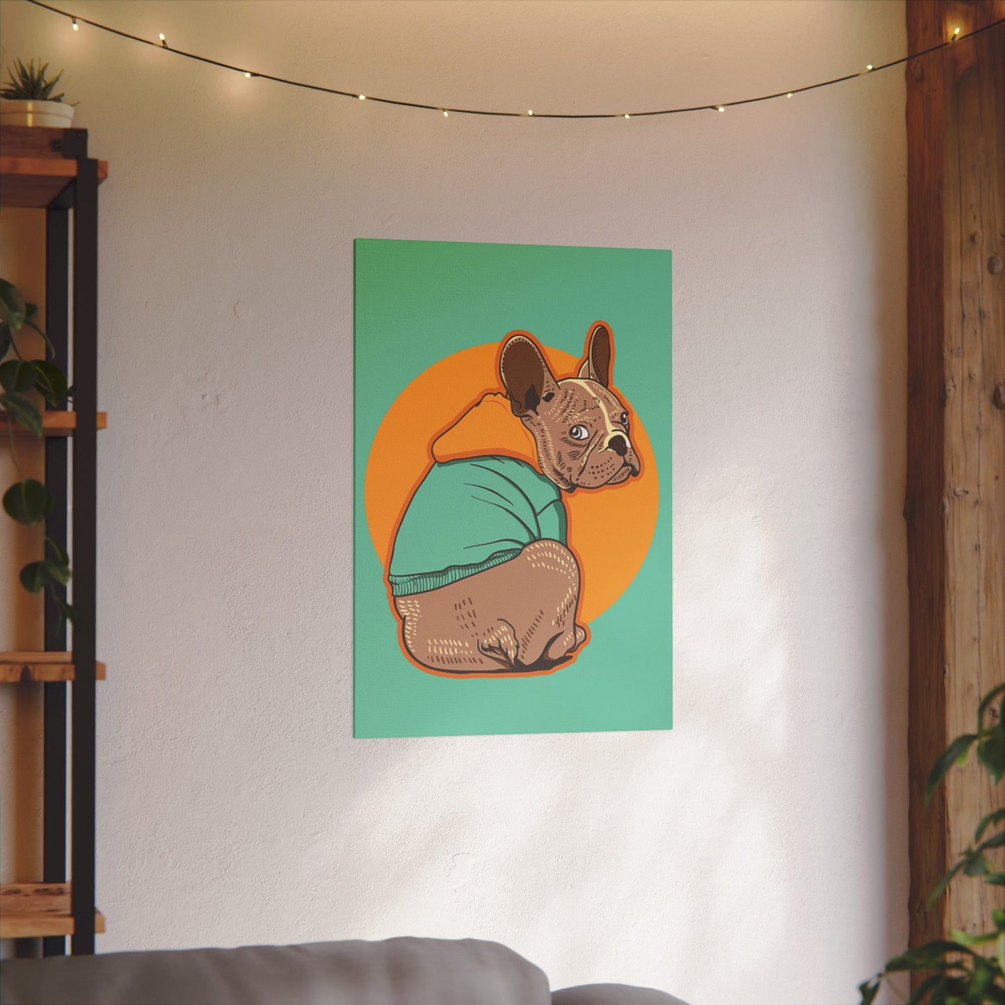 French Bulldog Print Canvas - Fun & Colorful Pet Art for Dog Lovers