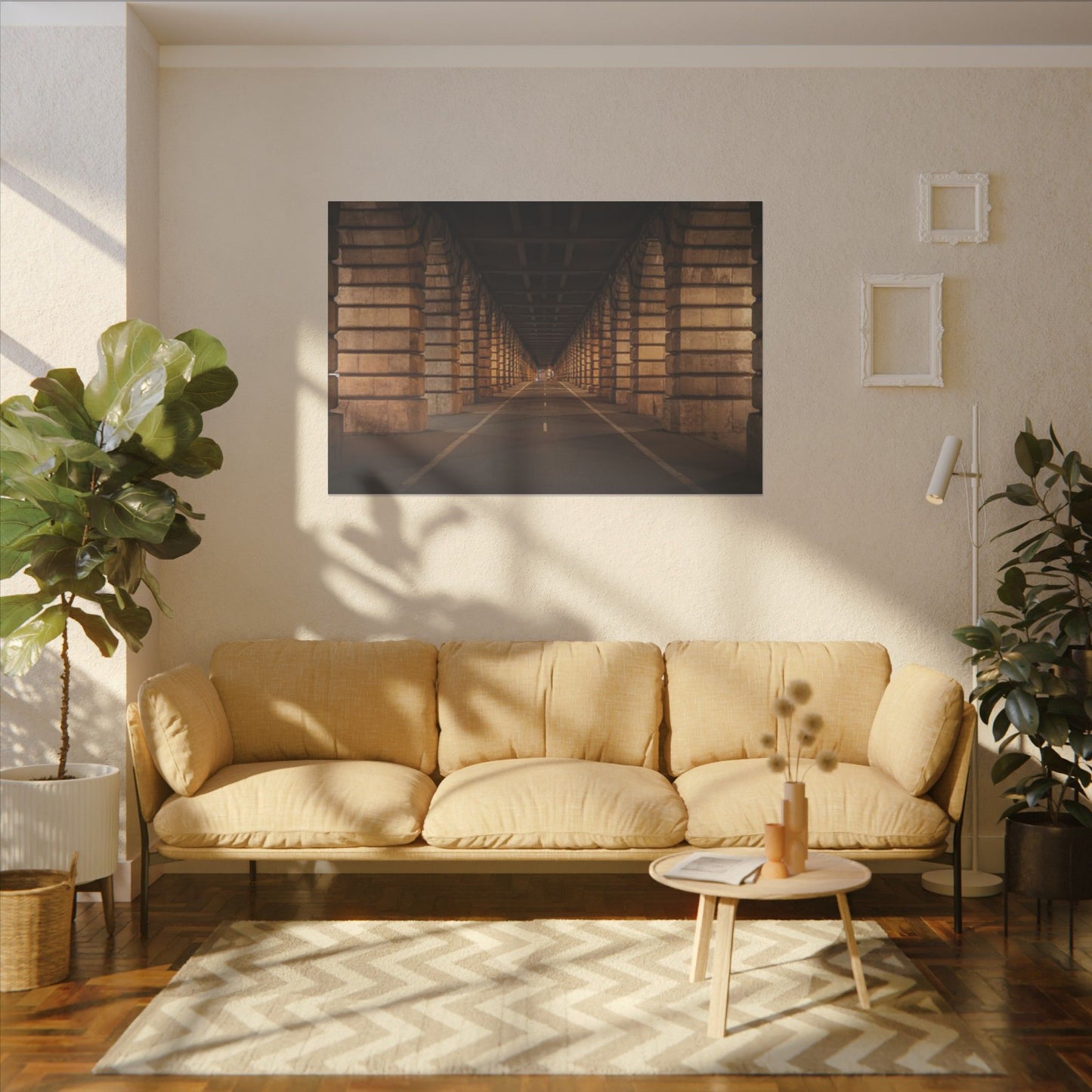 Serene Urban Archway Print Art for Modern Decor