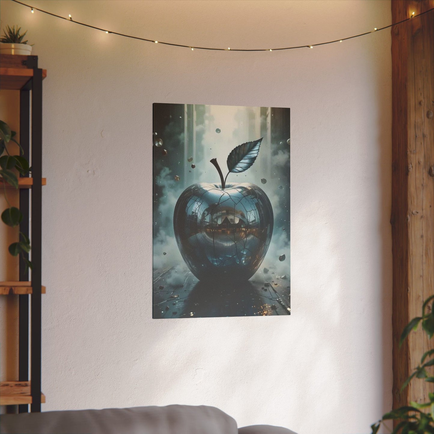 Modern Print Canvas - Shiny Apple Art for Home Decor