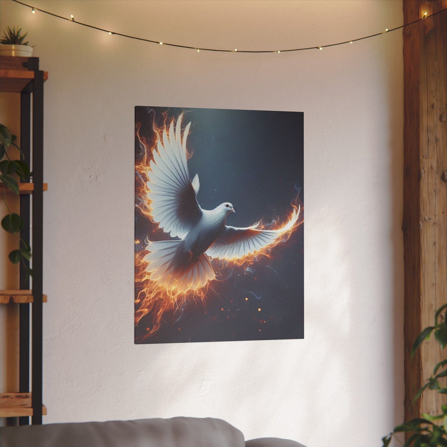 Flying Dove Canvas Art Print - Inspiring Wall Decor