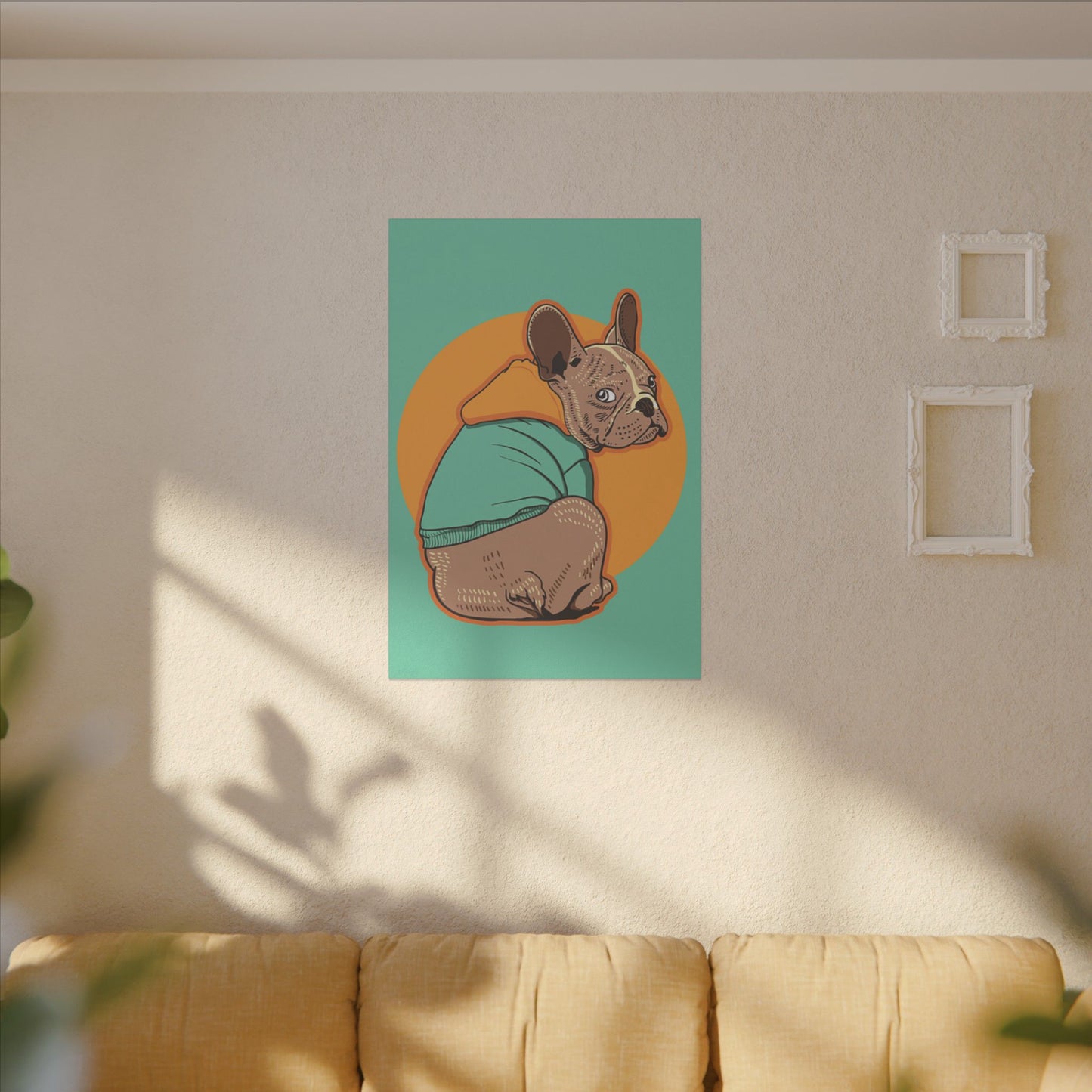 French Bulldog Print Canvas - Fun & Colorful Pet Art for Dog Lovers