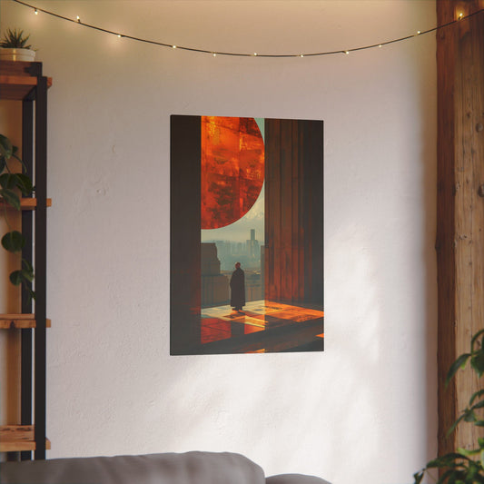 Canvas Print Serene Monk Inspiring