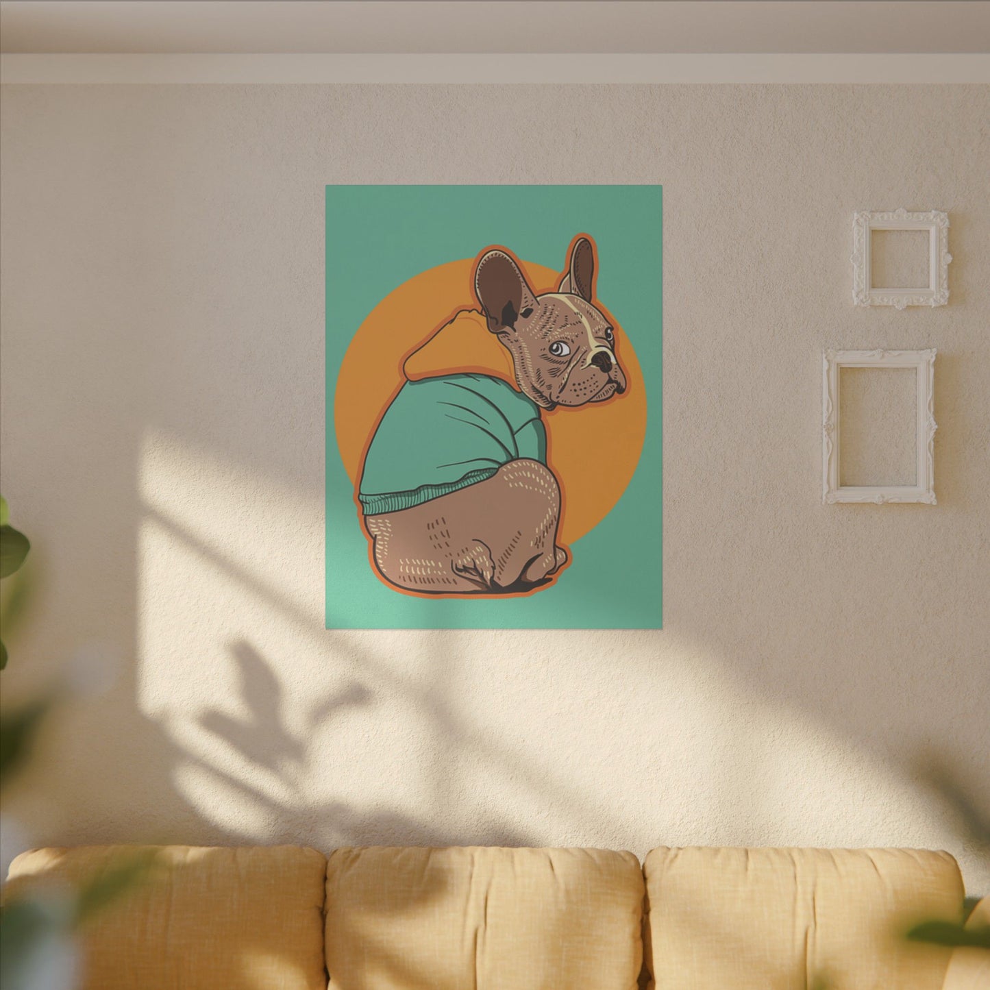 French Bulldog Print Canvas - Fun & Colorful Pet Art for Dog Lovers